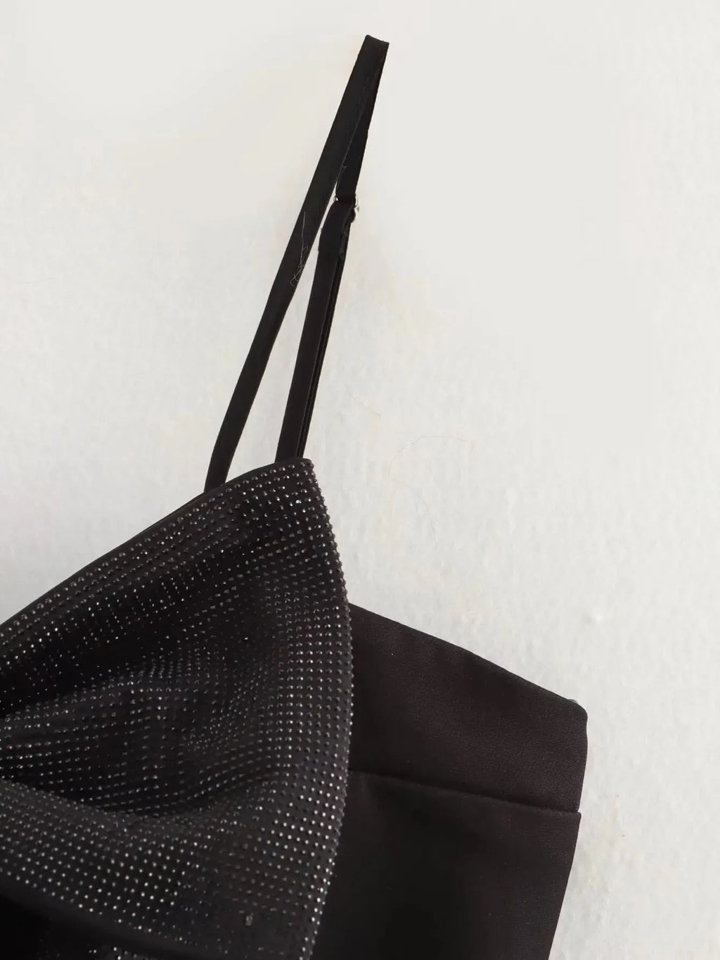 LOULOU | Zwarte Glitter Strik Top Voor Dames - Elegant, Feestelijk & Stralend