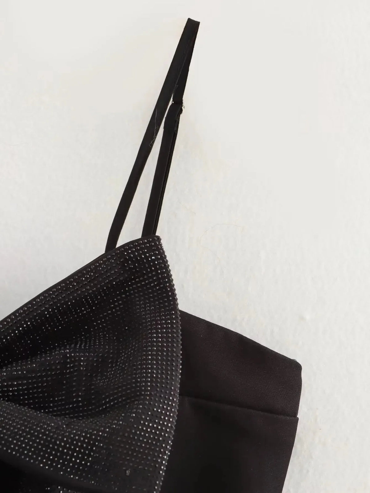 LOULOU | Zwarte Glitter Strik Top Voor Dames - Elegant, Feestelijk & Stralend