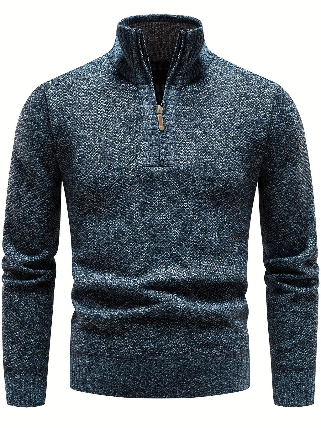 Stilvoller, Lässiger Pullover Mit Halbem Reißverschluss
