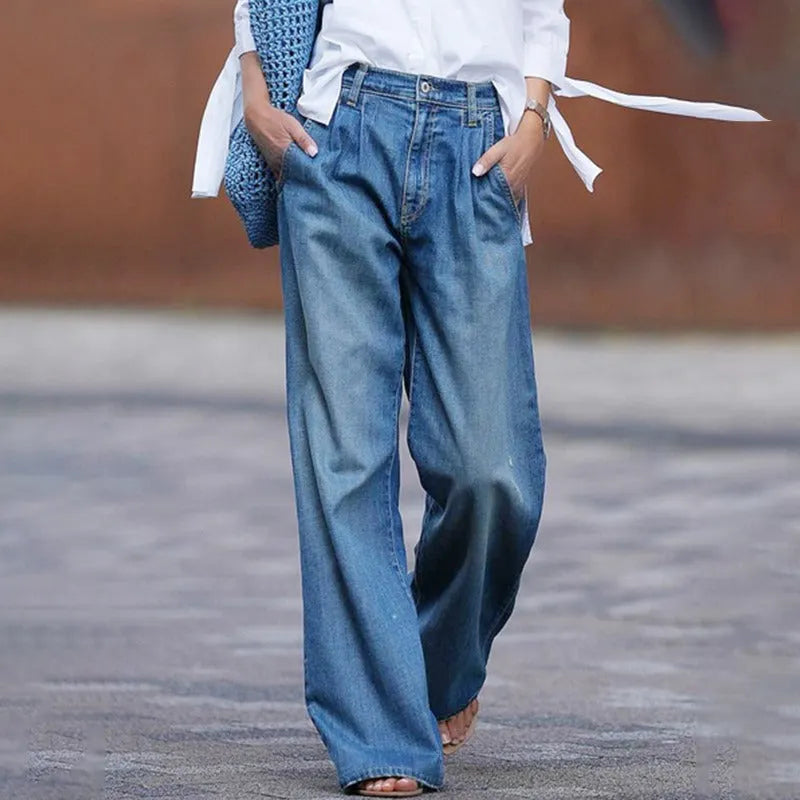 Nola-Louise - Behagelige jeans med vidde
