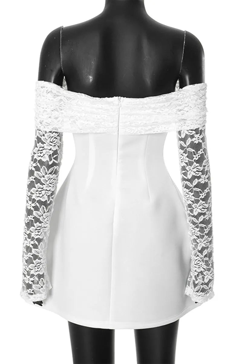 Sexy Lace Off Shoulder Princess Dresses