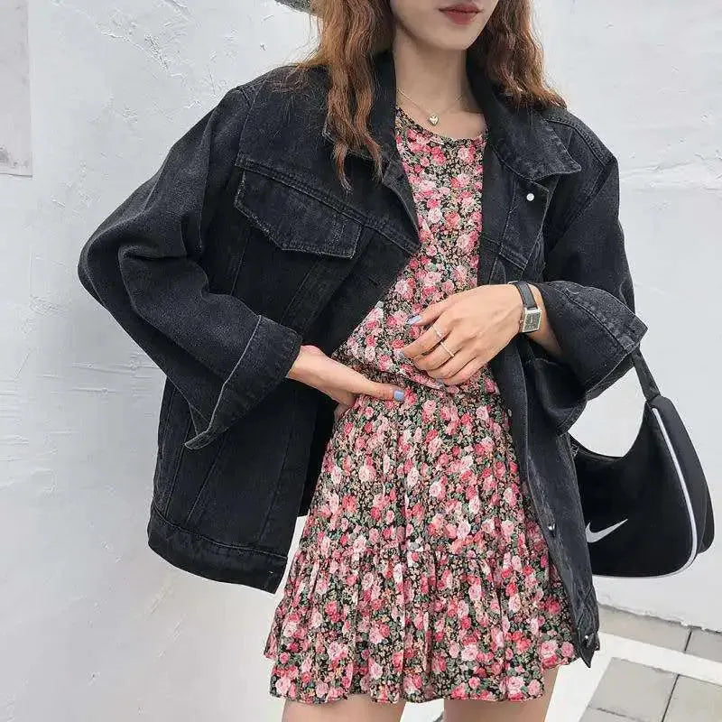 LAYALI | Boho Denim Jasje Voor dames - Boduurwerk op de Rug