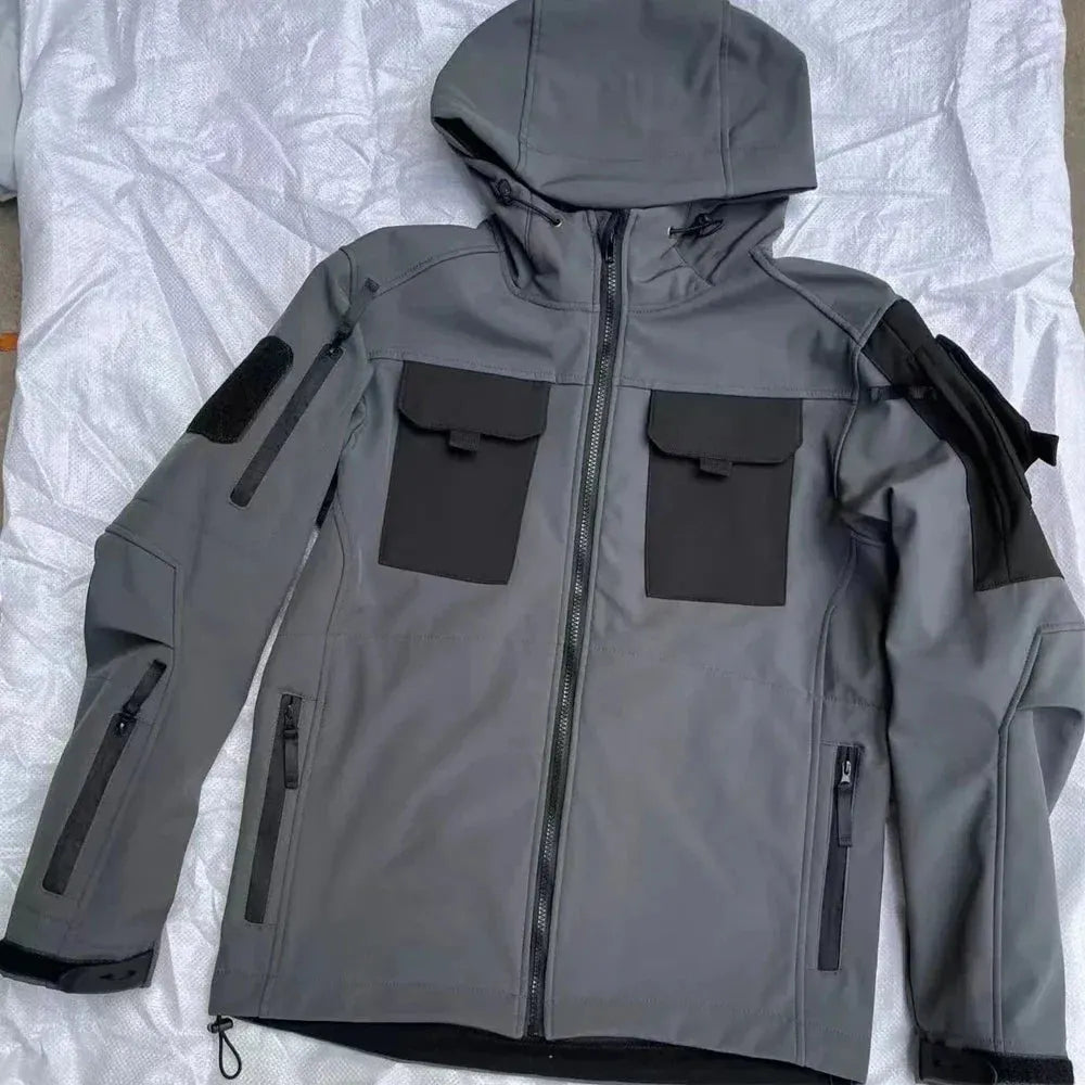 - Wasserdichter Thermoanzug mit Mehreren Taschen für Herren
