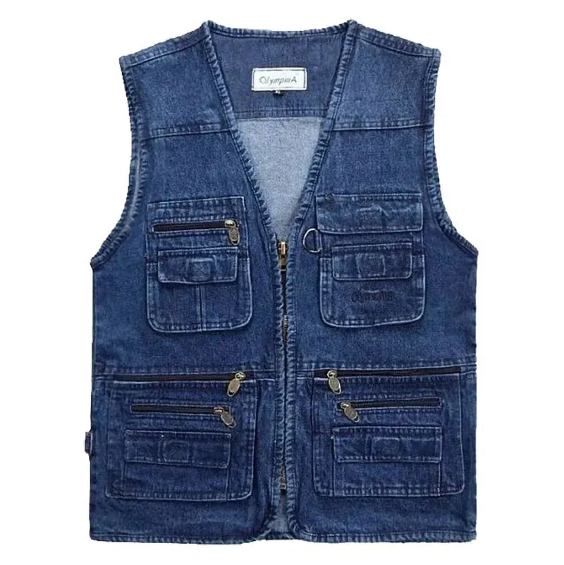 Jeansweste Mit Mehreren Taschen FÃ¼r Herren