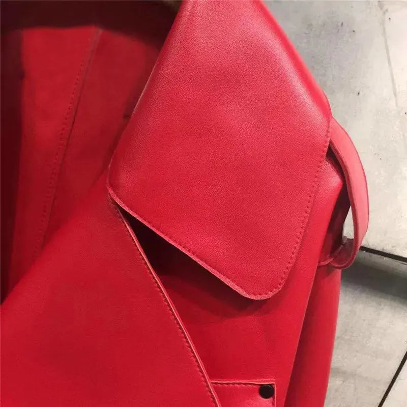 Retro Stilvolle Lederjacke