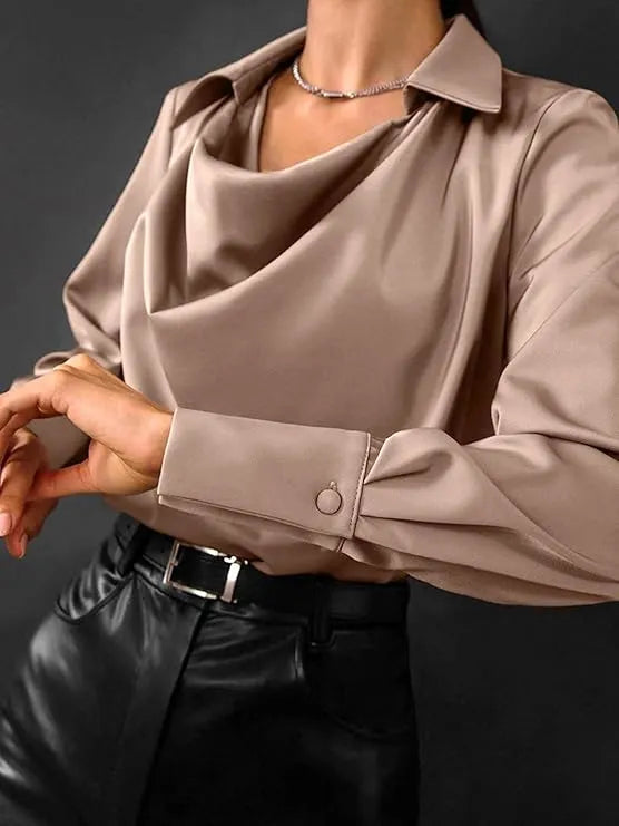 Elegante Seidenbluse Für Damen