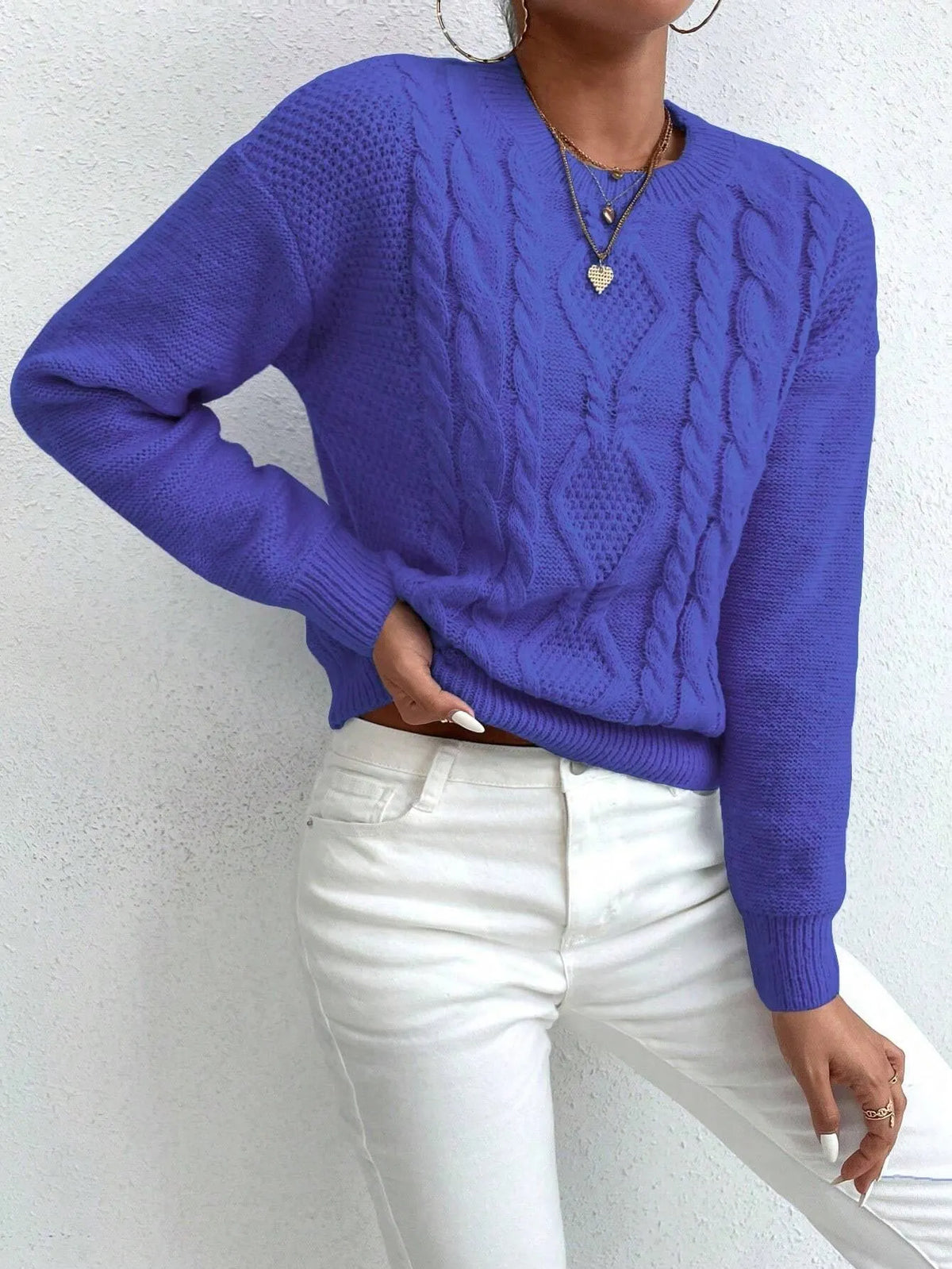 SuÃ©ter Feminino Tricot Gabyelle Azul