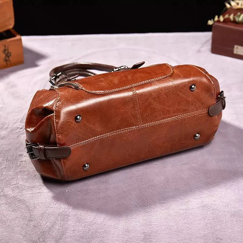 Luxe Leren Handtas | Tijdloze Elegantie & Duurzame Kwaliteit