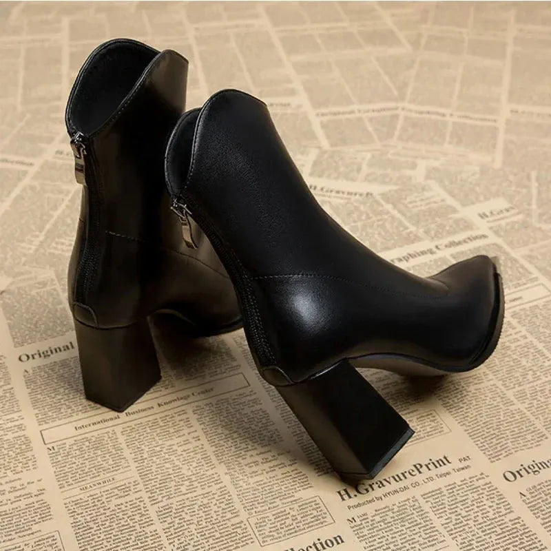 Beryl | Leather Ankle Boots