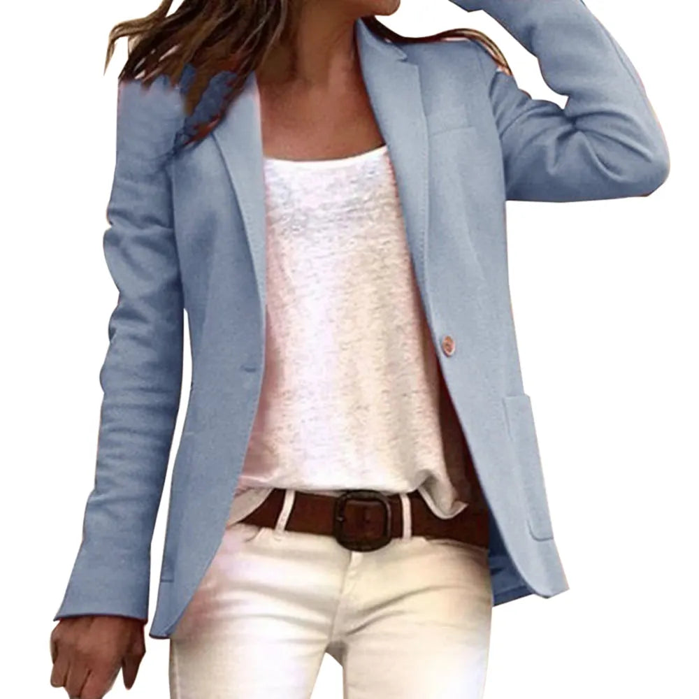 Reversknopf, schlank, langÃ¤rmelig, Blazer