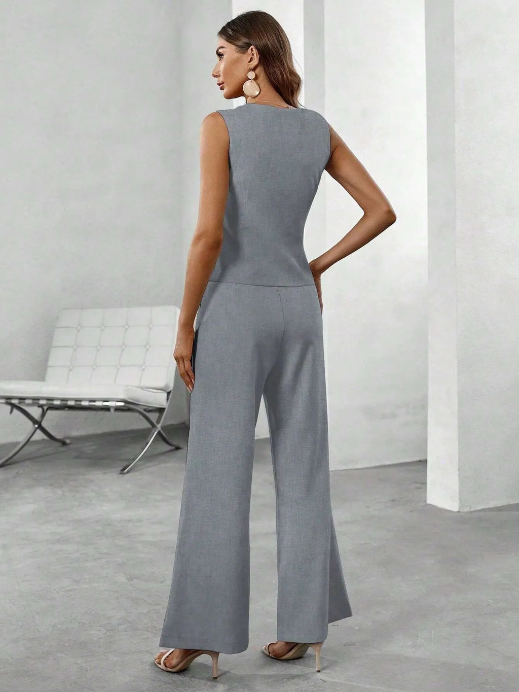 Conjunto Feminino Cinza Madri