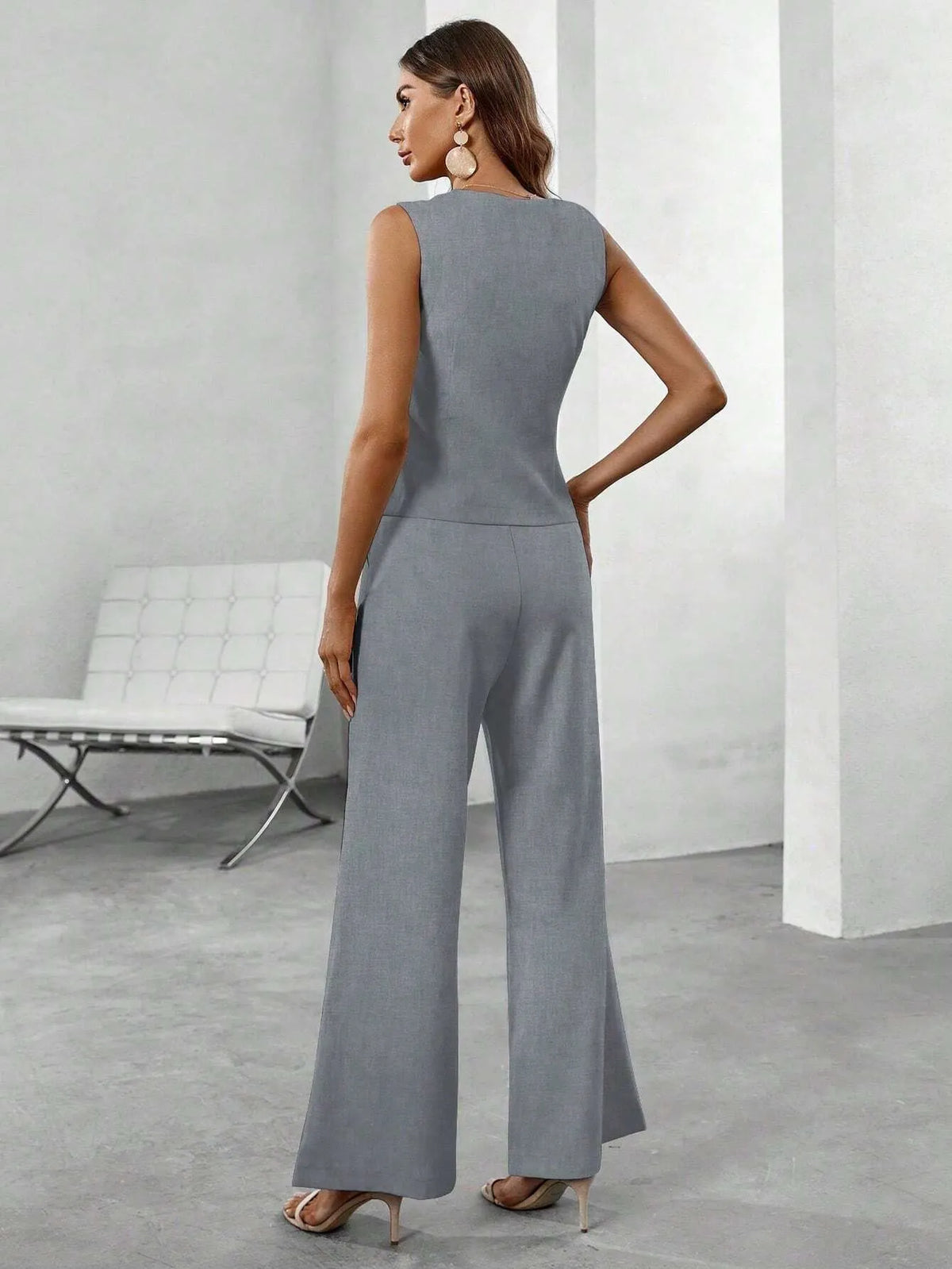 Conjunto Feminino Cinza Madri