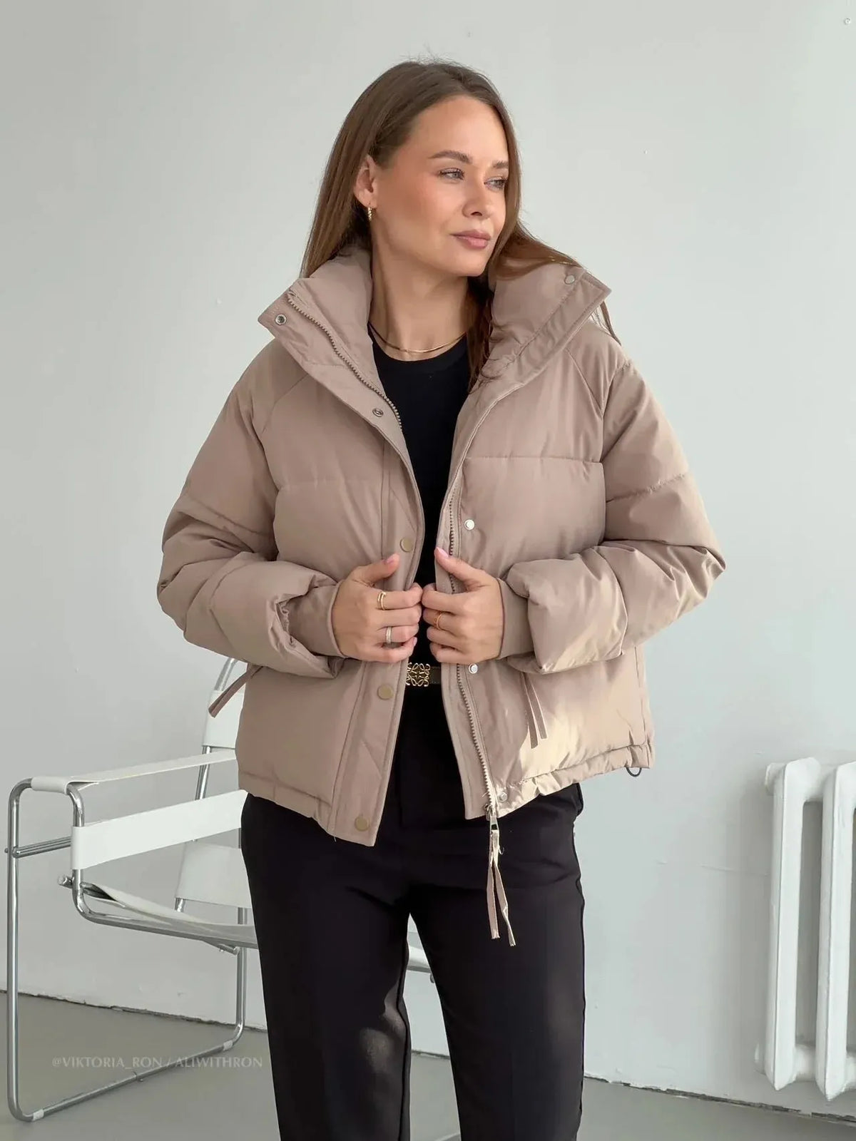 Kurze Steppjacke – Wasserabweisend & Gesteppt