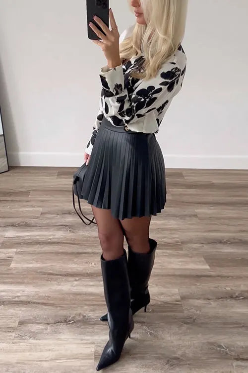 Long Sleeves Button Up Dressy Blouse Shirt