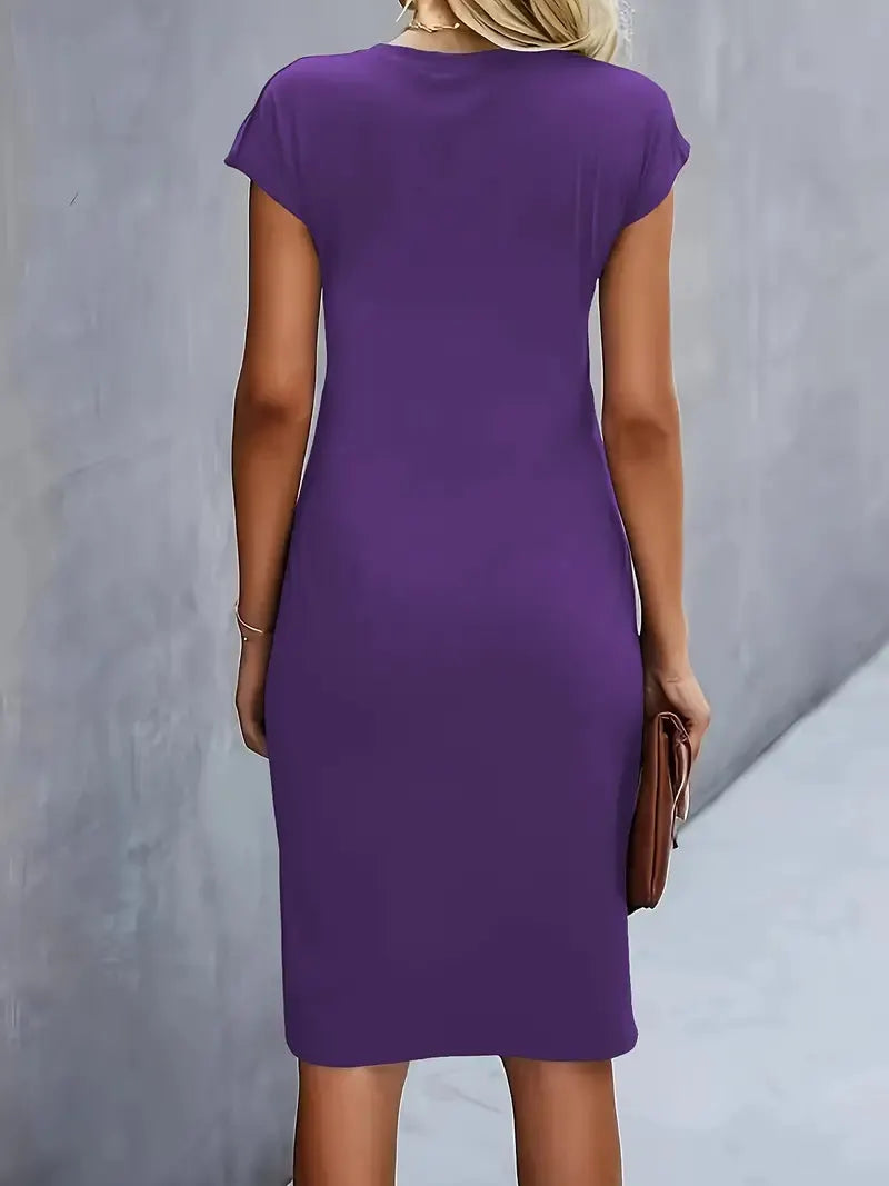 Caelyn | Midi Dress with Draping