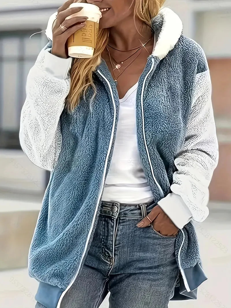 Strickpullover Mit Kapuze