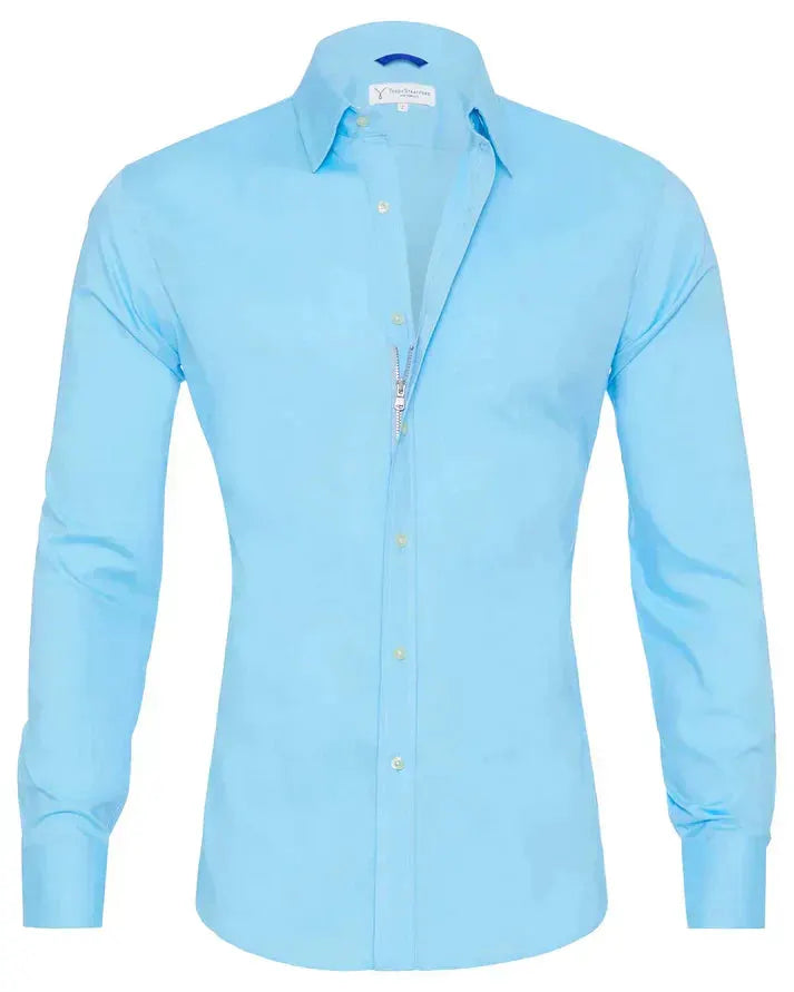 Kurt | Elegantes Hemd mit Stretch und Knopfleiste