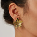 Gold Flower Earrings