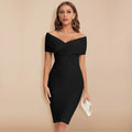 LEATE - Elegantes Verbandkleid mit V-Ausschnitt