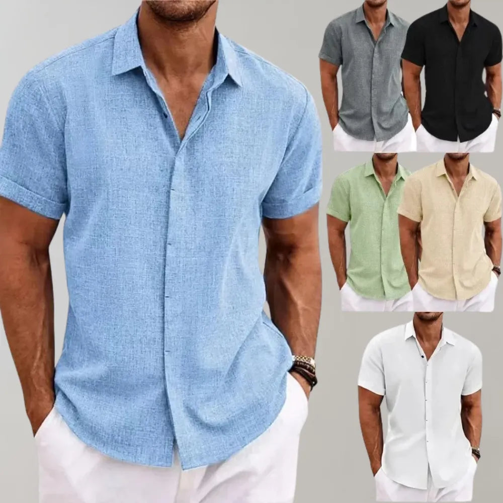 Einfarbiges Poloshirt für Männer