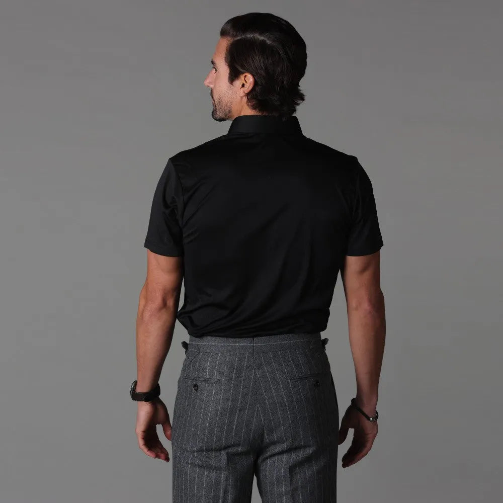 Kleid-Polo mit Steifem Kragen