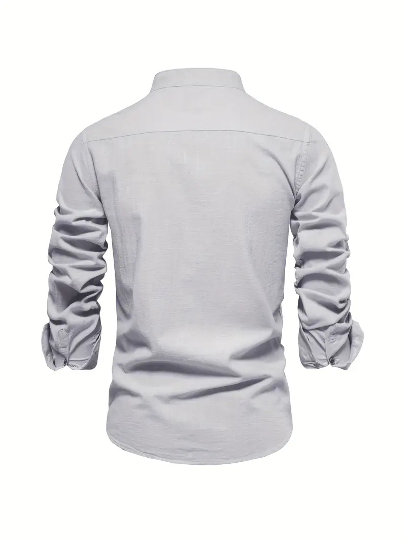 Herren Slim-fit Hemd Langarm