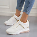 - Blaue Frau Turnschuhe