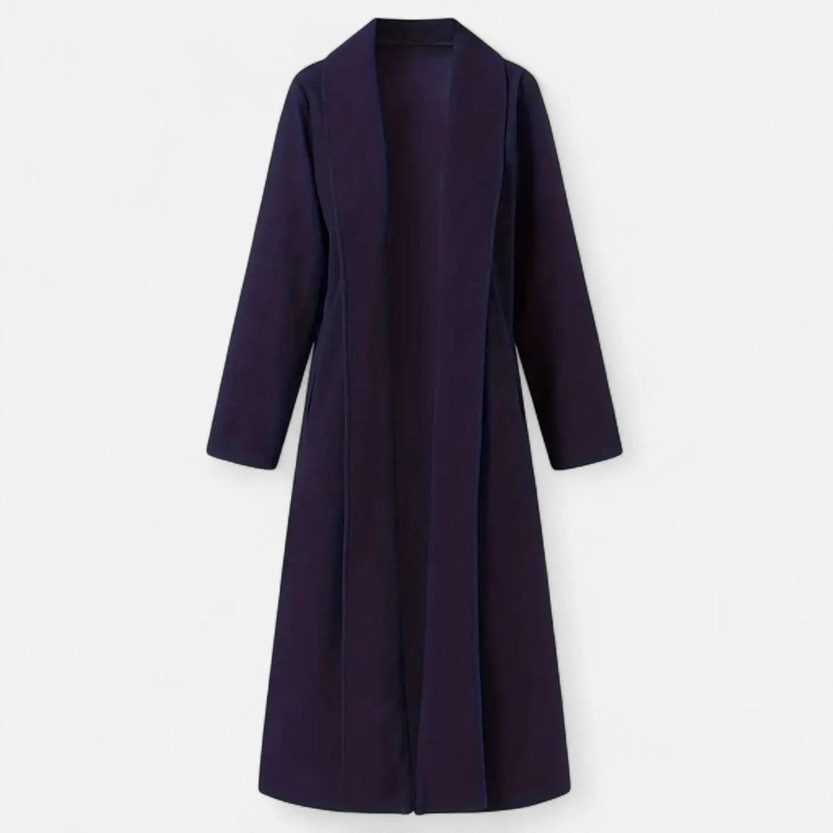 Lange Elegante Dames Coat Met Lape-Kraag - Perfect voor de Koude periode