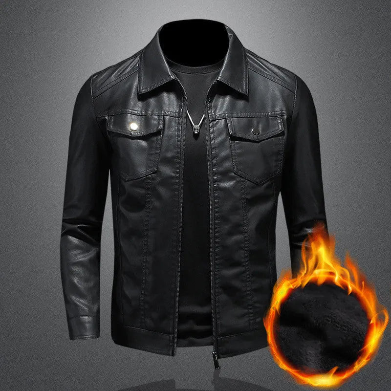 Herren-Lederjacke im Vintage-Stil