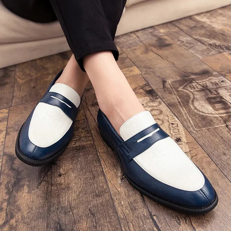 Herren Sommer Loafer Plateau