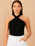 Blusa Feminina Gola TranÃ§ada