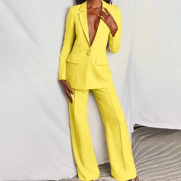 Malene - Elegant blazer- og buksesæt