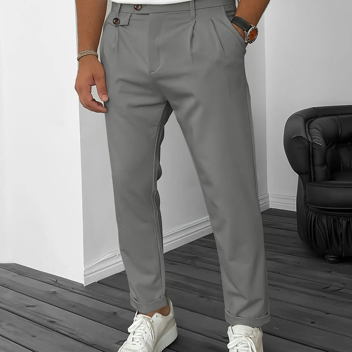 Stretch Herrenhose Für Geschäftliche Bankette