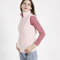 Warm Teddy Women's Bodywarmer with Zipper and High Collar