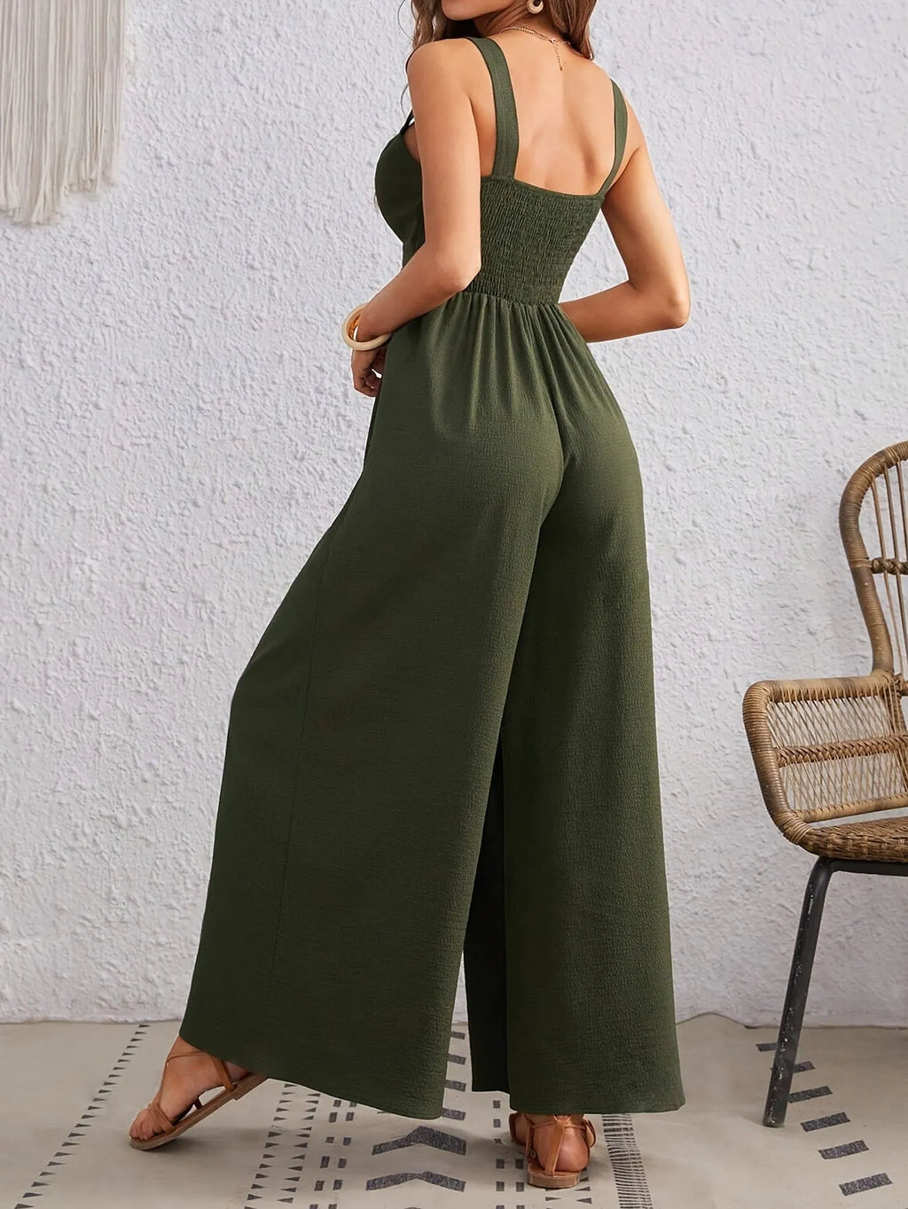 GINA | Elegante Jumpsuit Met Kruisend Design Voor Dames - Stijlvol & Flatterend