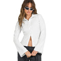 VIOLET | Flared Cuff Blouse – Elegant, Chic & Tijdloos