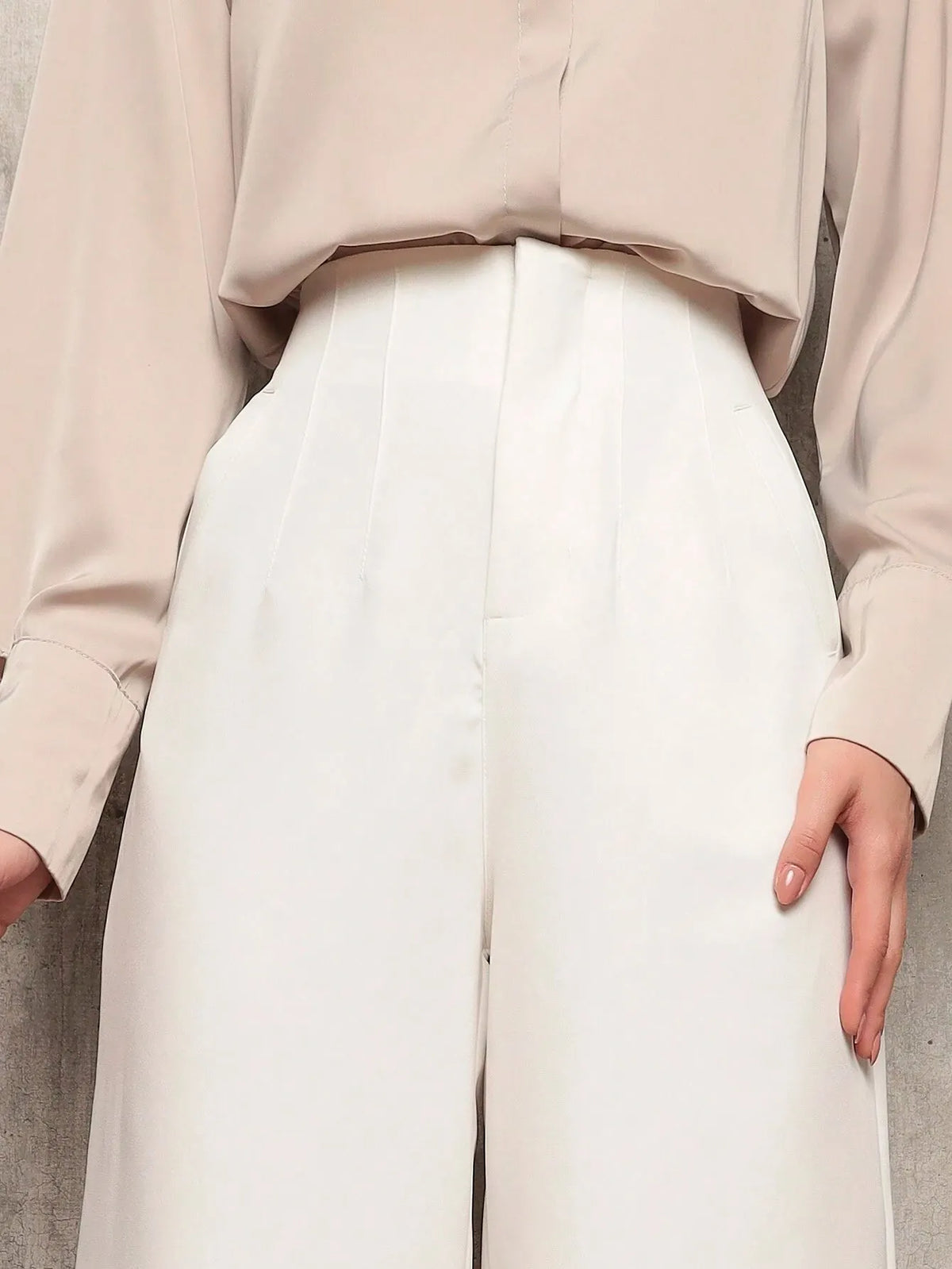 CalÃ§a Feminina Alfaiataria Pantalona Branco