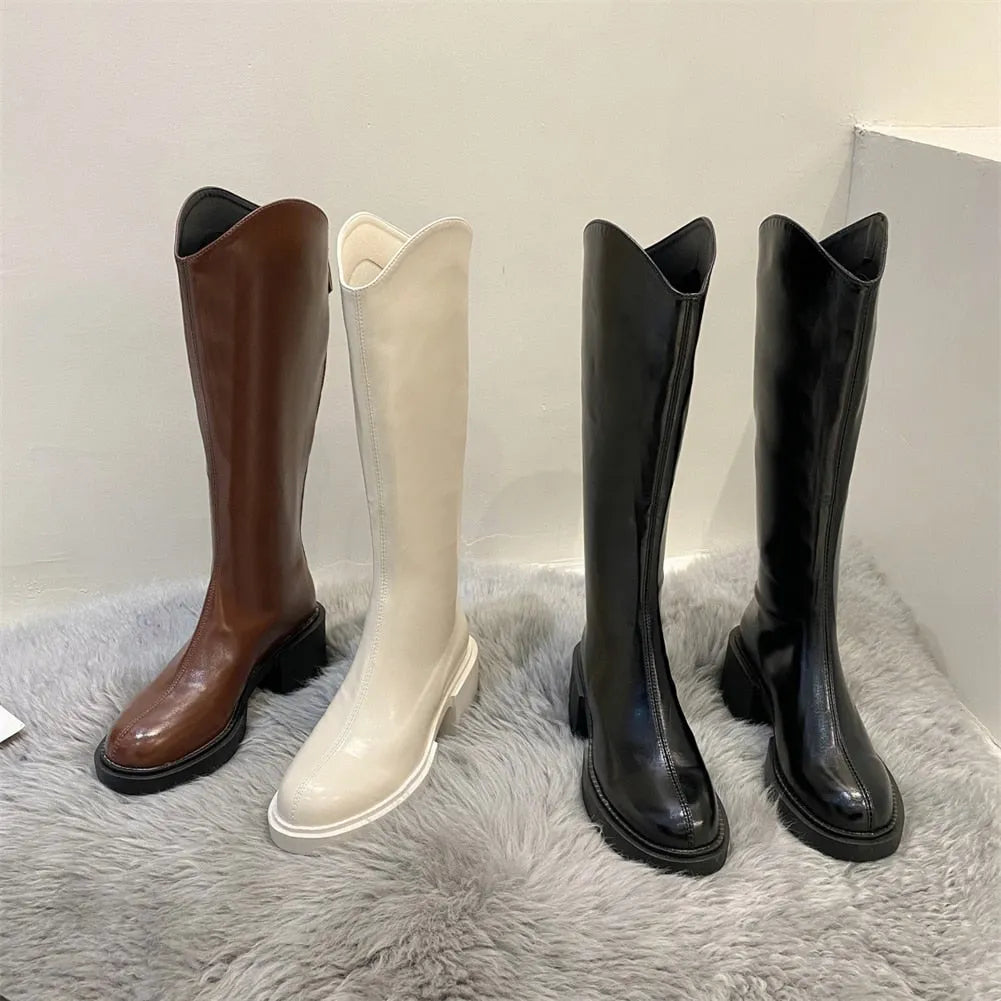 Moderne Hoge Winterlaarzen Voor Dames – Trendy & Comfortabel Voor Koude Dagen