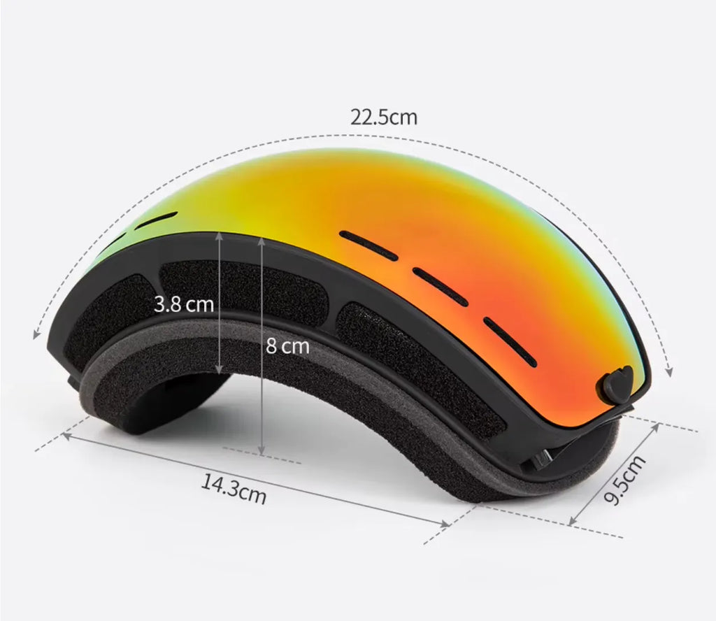 Ski Bril Pro Vision | Dubbele Anti-fog Lens Met Breedzicht & UV400 Bescherming