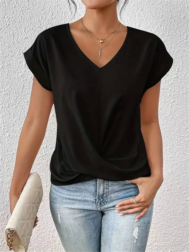 Jayde | Relaxed V-Neck Top