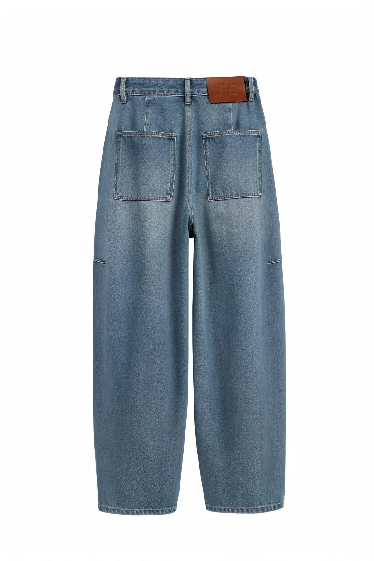 Weit geschnittene High-Waist Jeans