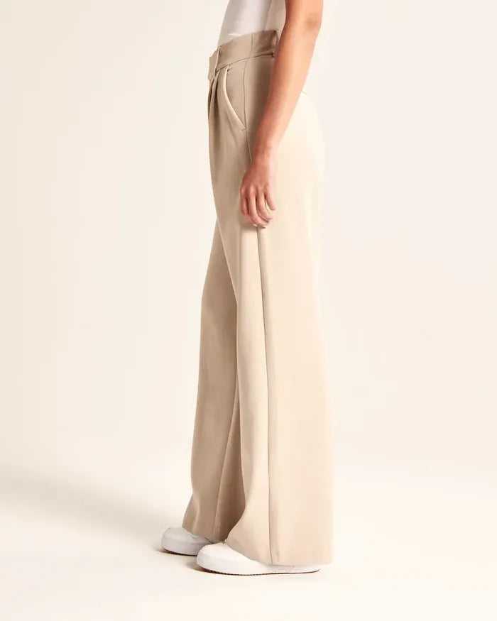 Keni | Elegant Wide-Leg Trousers with High Waist