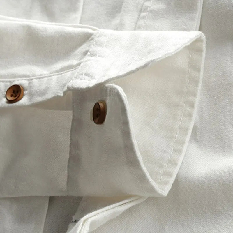 Minimalistisches Kimono Hemd Für Herren