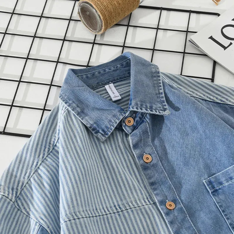 Gestreiftes Baumwollshirt – Modern & Bequem