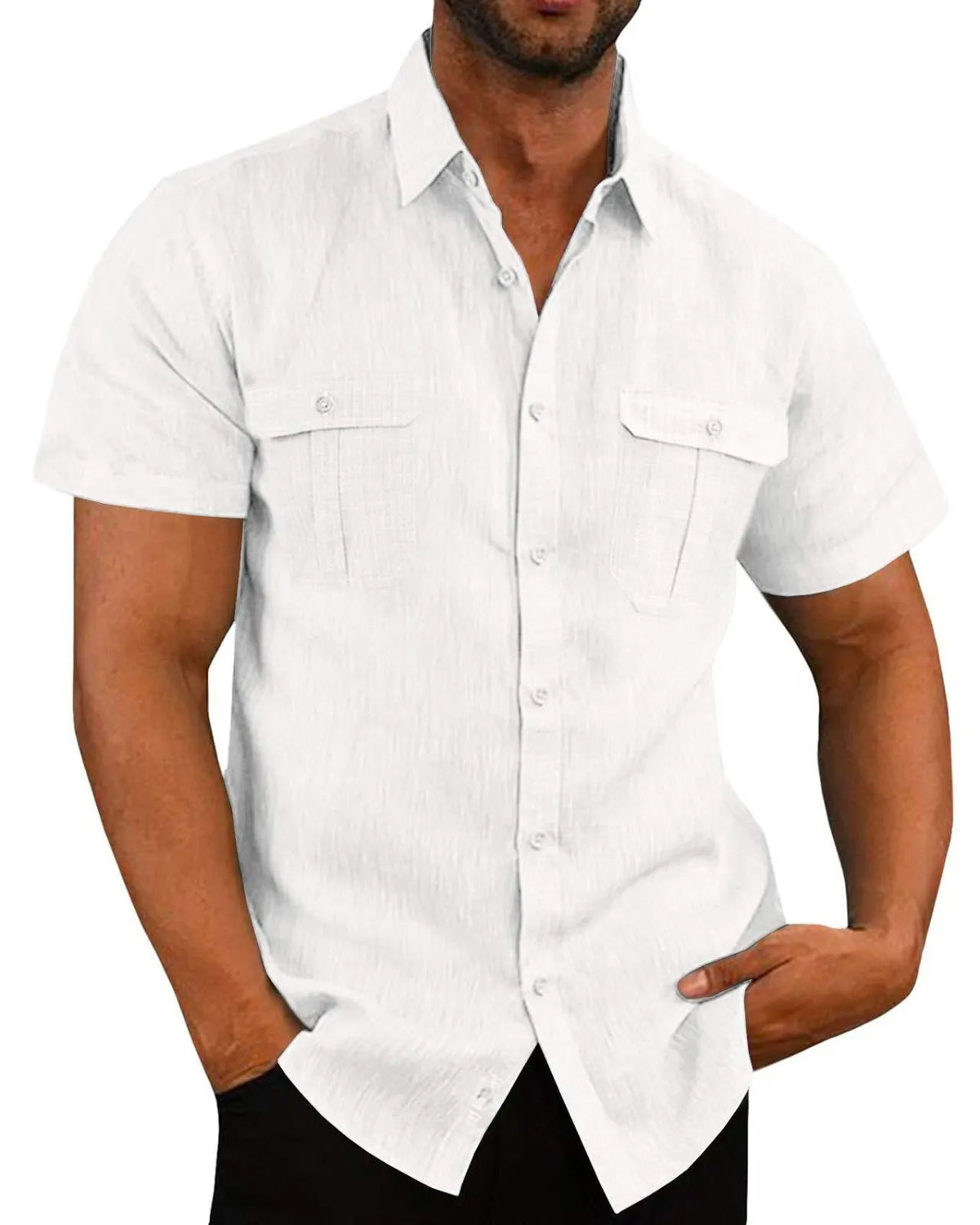 Herren Kurzarm Hemd Freizeithemd