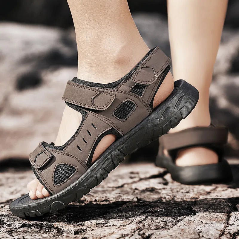Klassische Herren Sandalen, Stilvoll Und Bequem