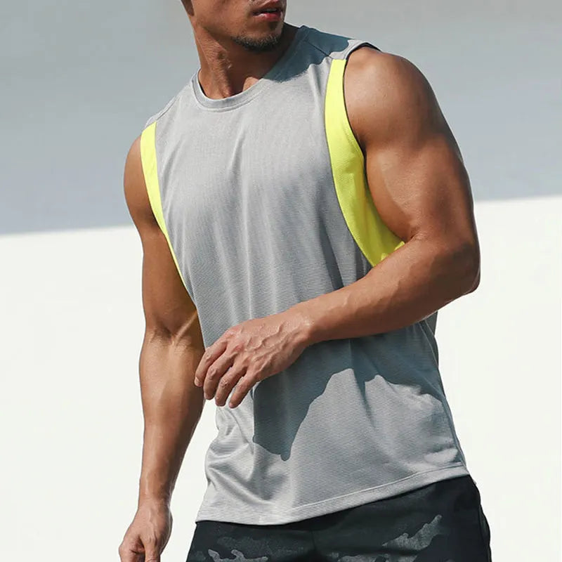 Sport T-Shirt fÃ¼r Herren Ã¤rmellos im Freizeitschnitt