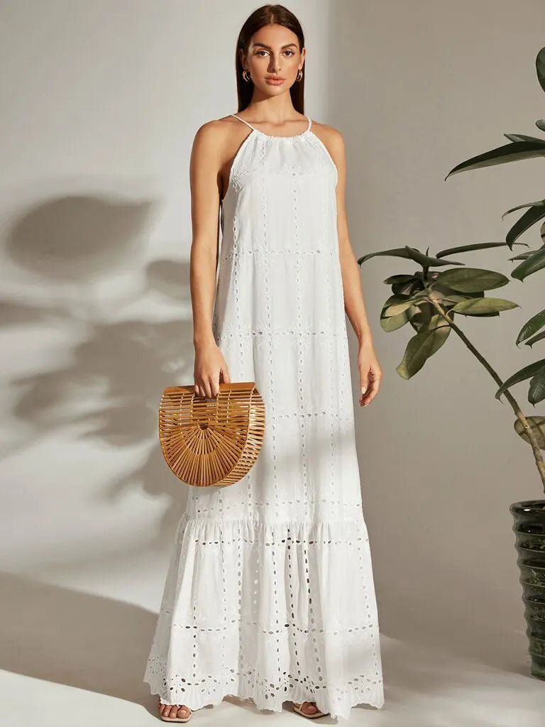 Vestido Branco Longo Catarina