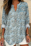 Thyra | bluse med blomsterdetaljer
