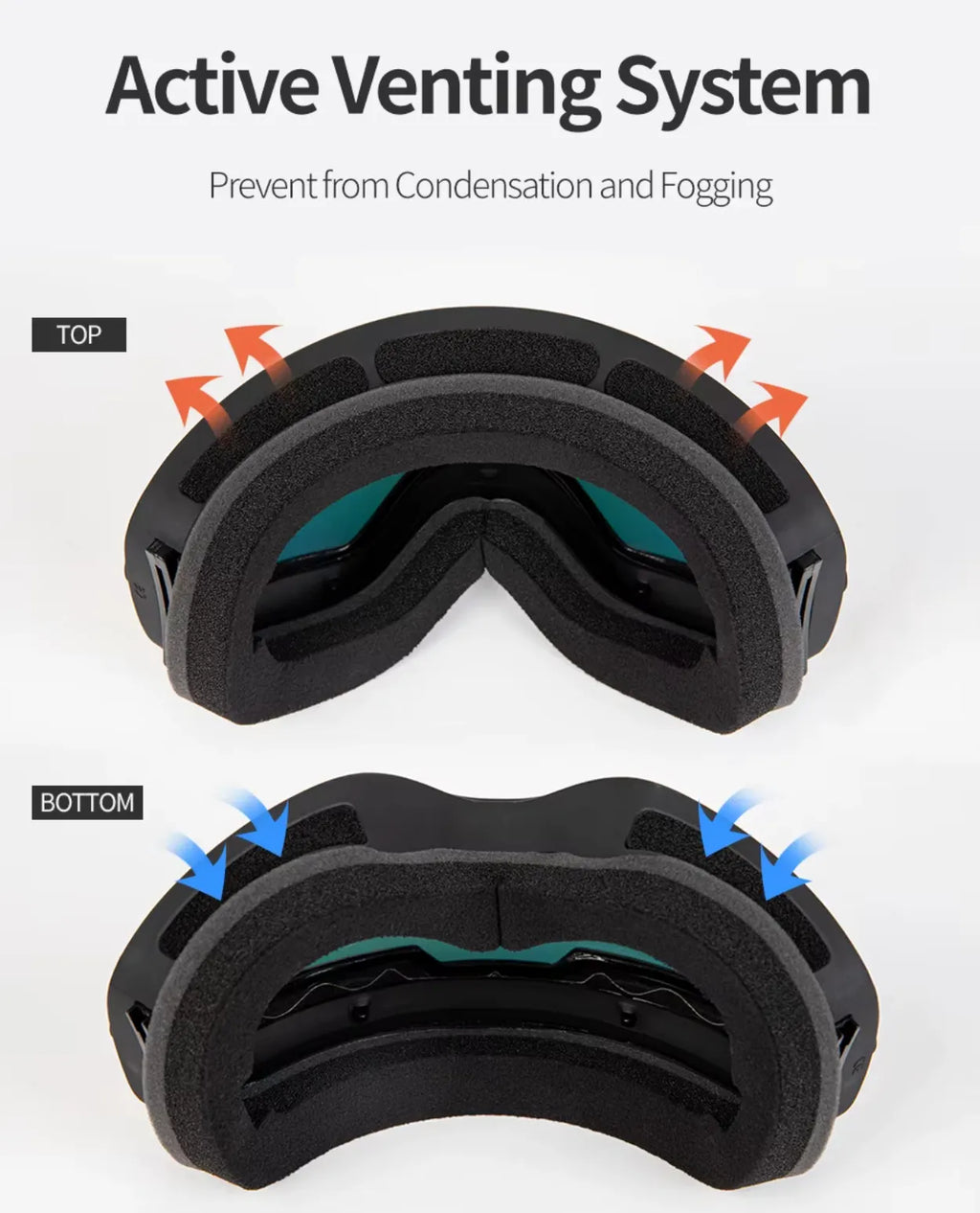 Ski Bril Pro Vision | Dubbele Anti-fog Lens Met Breedzicht & UV400 Bescherming